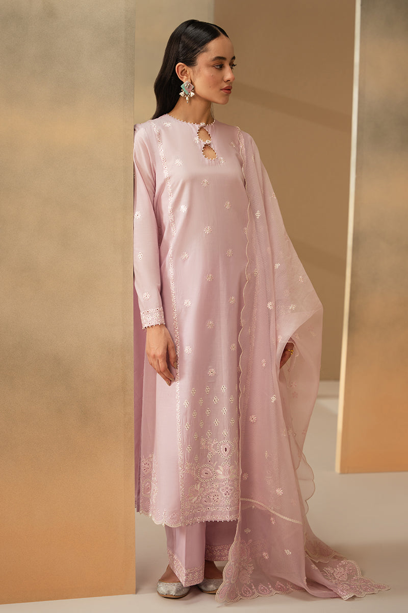 LILAC GROVE 3-Piece Embroidered Lawn Suit for Women - Floral Design Summer Outfit for Casual Wear & Special Occasions