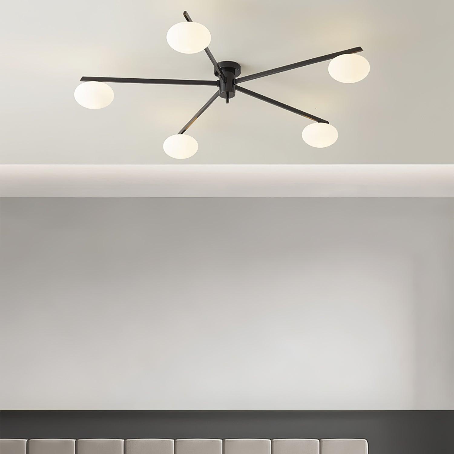 Modern Jasper Ceiling Lamp - Elegant LED Lighting Fixture for Living Room, Bedroom & Dining Room - Perfect for Home Decor & Ambient Lighting