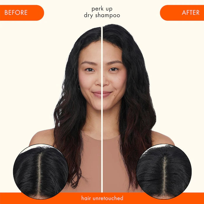 Amika Perk Up Talc-Free Dry Shampoo for Oily Hair - Quick Refresh & Volume Boost for Workouts, Travel & Busy Mornings