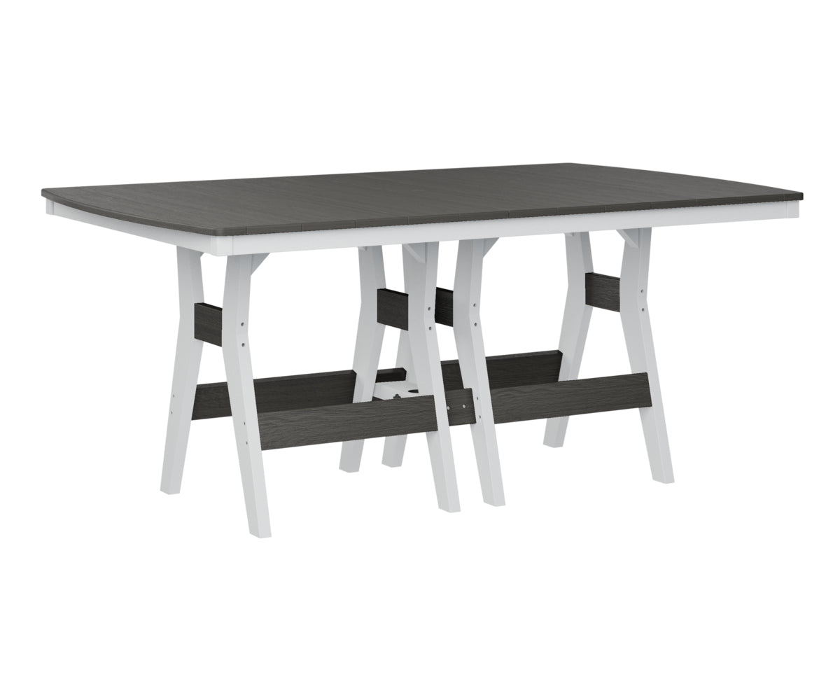 Berlin Gardens Harbor 44 x 72 Inch Rectangular Bar Height Table - Outdoor Dining & Entertaining for Patio, Deck, or Backyard