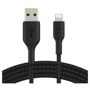 Belkin BOOST CHARGE 6.6ft Braided Lightning to USB A Cable - Fast Charging & Durable for iPhone - Perfect for Home, Office & Travel Accessories
