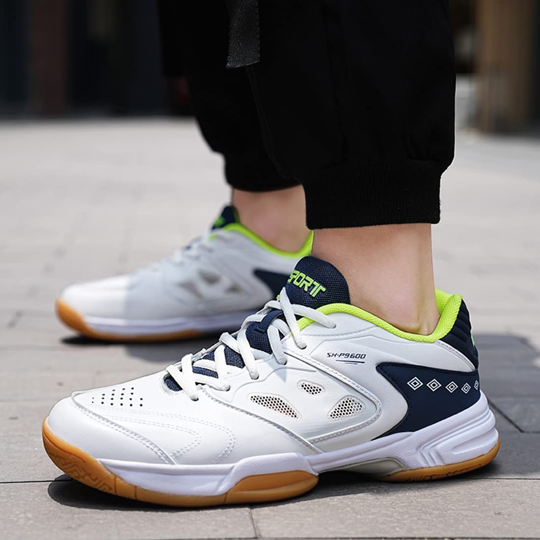 Non-Slip Women's Pickleball Shoes - Lightweight Tennis Court Shoes for Women - Breathable Squash & Badminton Training Shoes - Perfect for Indoor & Outdoor Sports