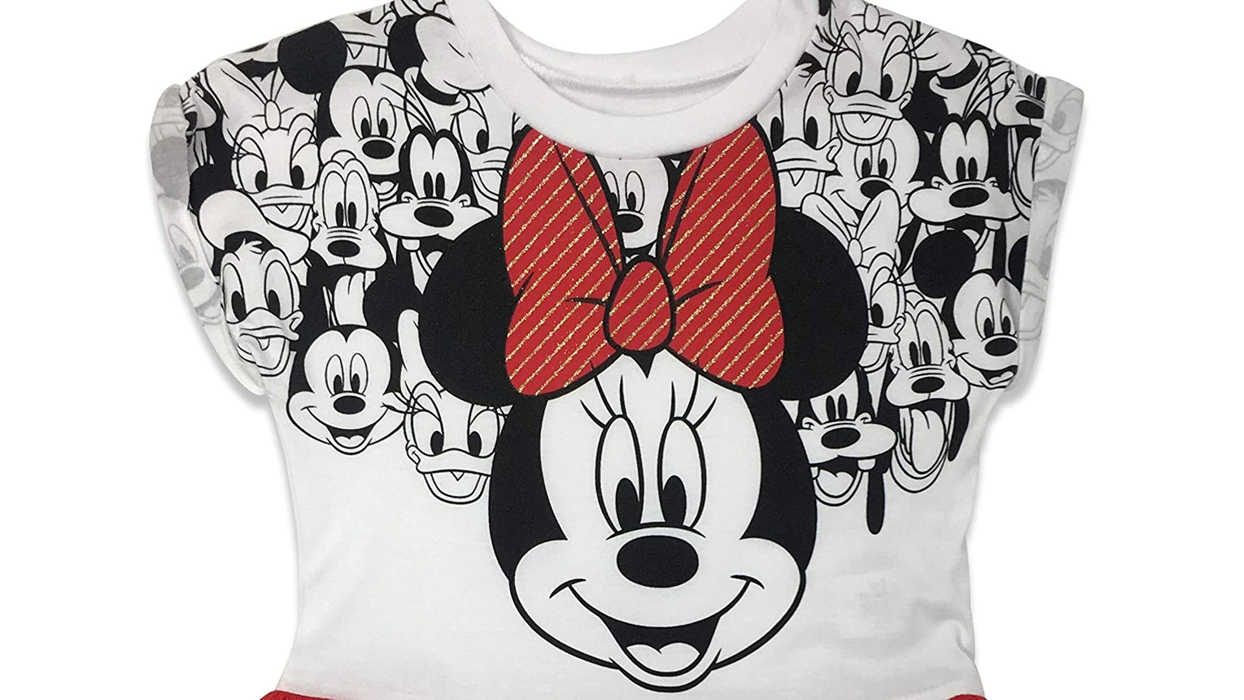 Disney Minnie & Mickey Mouse Rainbow Tulle Dress for Girls - Toddler to Big Kid (2T-10Y) | Princess Party Dress, Birthday Outfit, Photo Shoot Costume