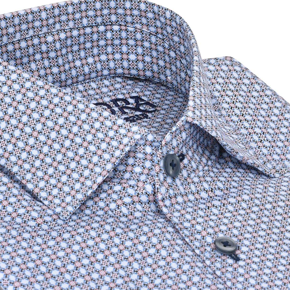 CMW543R Men's Fashion Soft Cotton Abstract Print Shirt - Stylish Casual Wear for Office, Party & Everyday Outfits