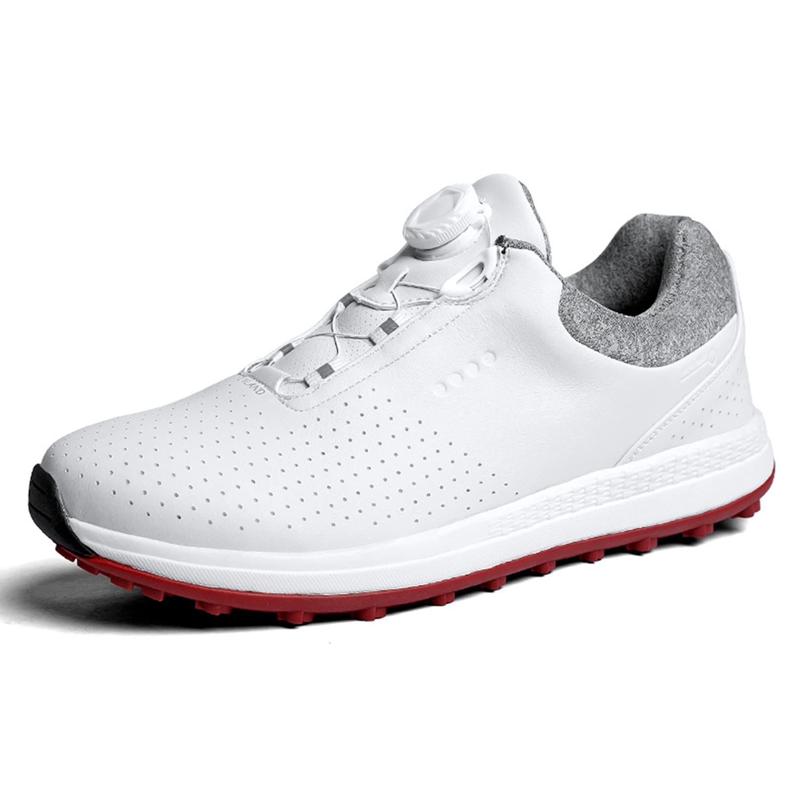 **ADMLZQQ Men's Waterproof Spikeless Golf Shoes - Comfortable & Quick Lacing for All-Weather Performance - Ideal for Golfing, Walking & Casual Wear**