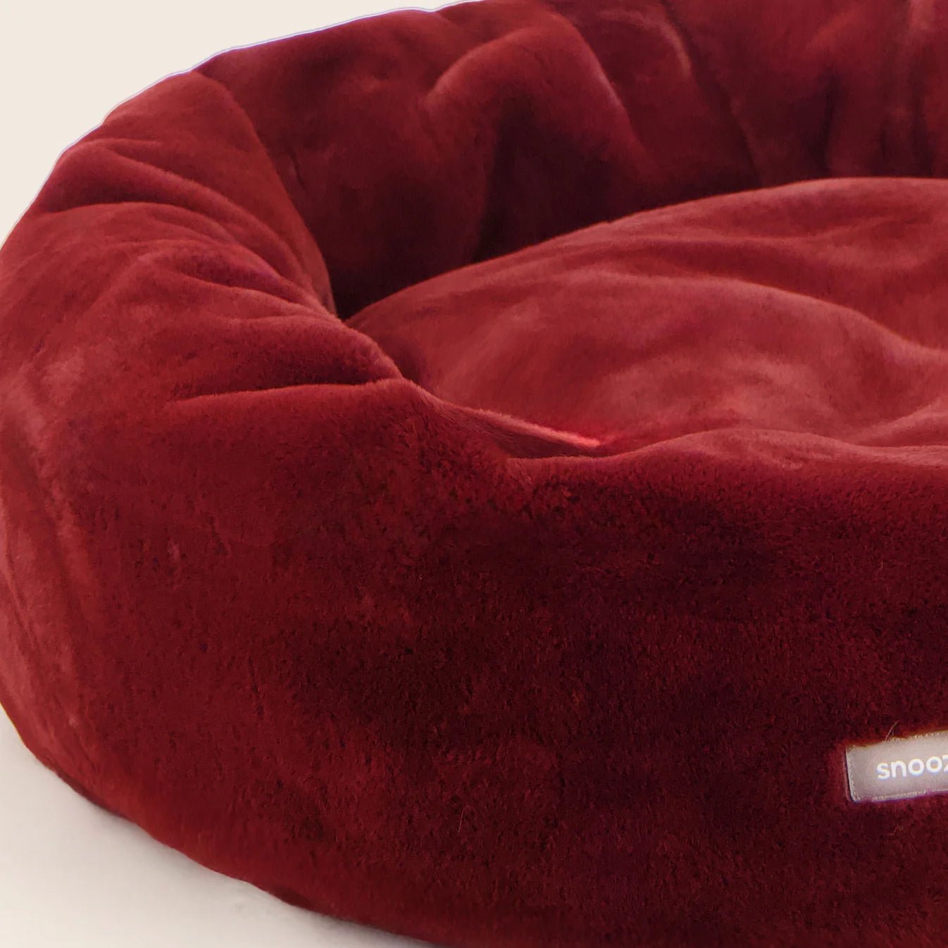 Premium Orthopedic Dog Bed for Large Dogs - Plush Luxe Cuddler Pet Bed with Removable Washable Cover - Perfect for Living Room, Bedroom & Pet-Friendly Spaces (Plum)