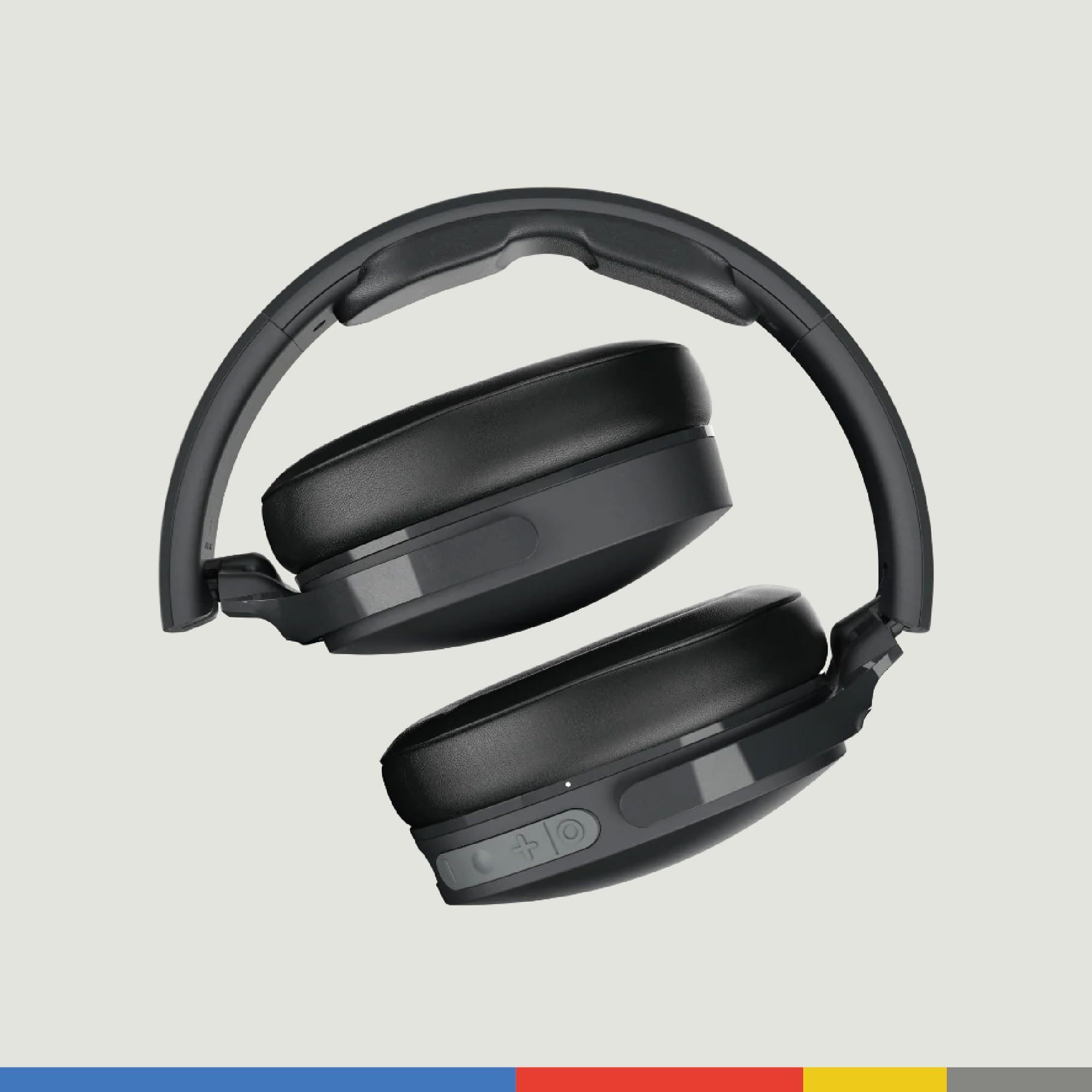 Skullcandy Hesh Evo Wireless Over-Ear Headphones with 36-Hour Battery, Built-in Mic - Compatible with iPhone, Android & Bluetooth Devices (True Black) | Perfect for Travel, Workouts & Gaming