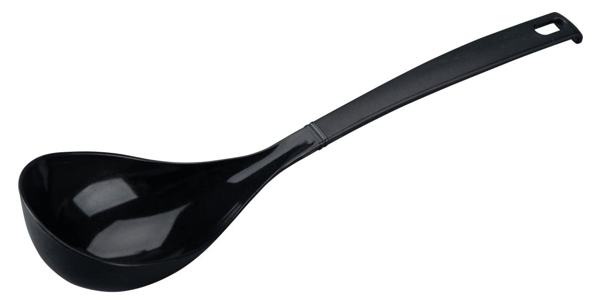 Fackelmann Nero Nylon Non-Stick Saucepan 32cm - Black Soup Pot with Heat-Resistant Handle for Cooking, Boiling & Serving - Perfect for Kitchens, Restaurants & Home Chefs