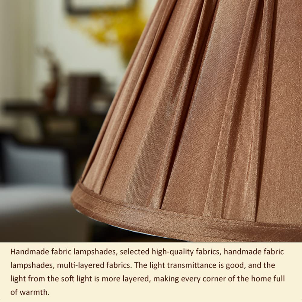 Vintage Bronze Resin Table Lamp with Drum Shade - Bedroom Nightstand Light, Living Room Accent Lamp, Study Desk Lighting for Cozy Ambience & Reading Comfort