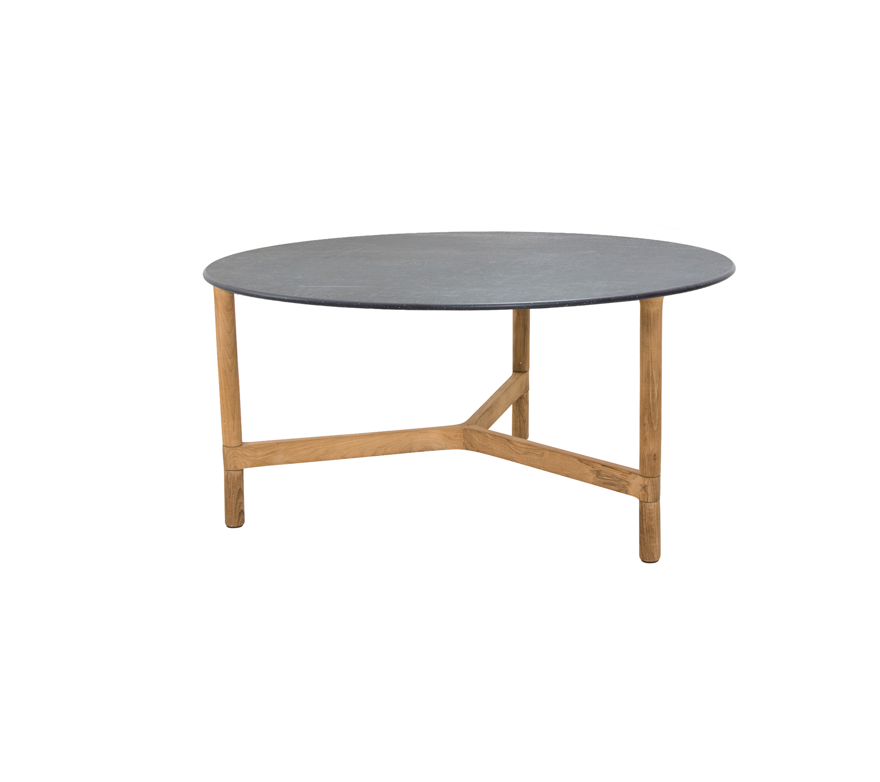 Modern Twist Coffee Table - Large Round Wooden Living Room Furniture for Small Spaces, Home Decor & Stylish Centerpiece