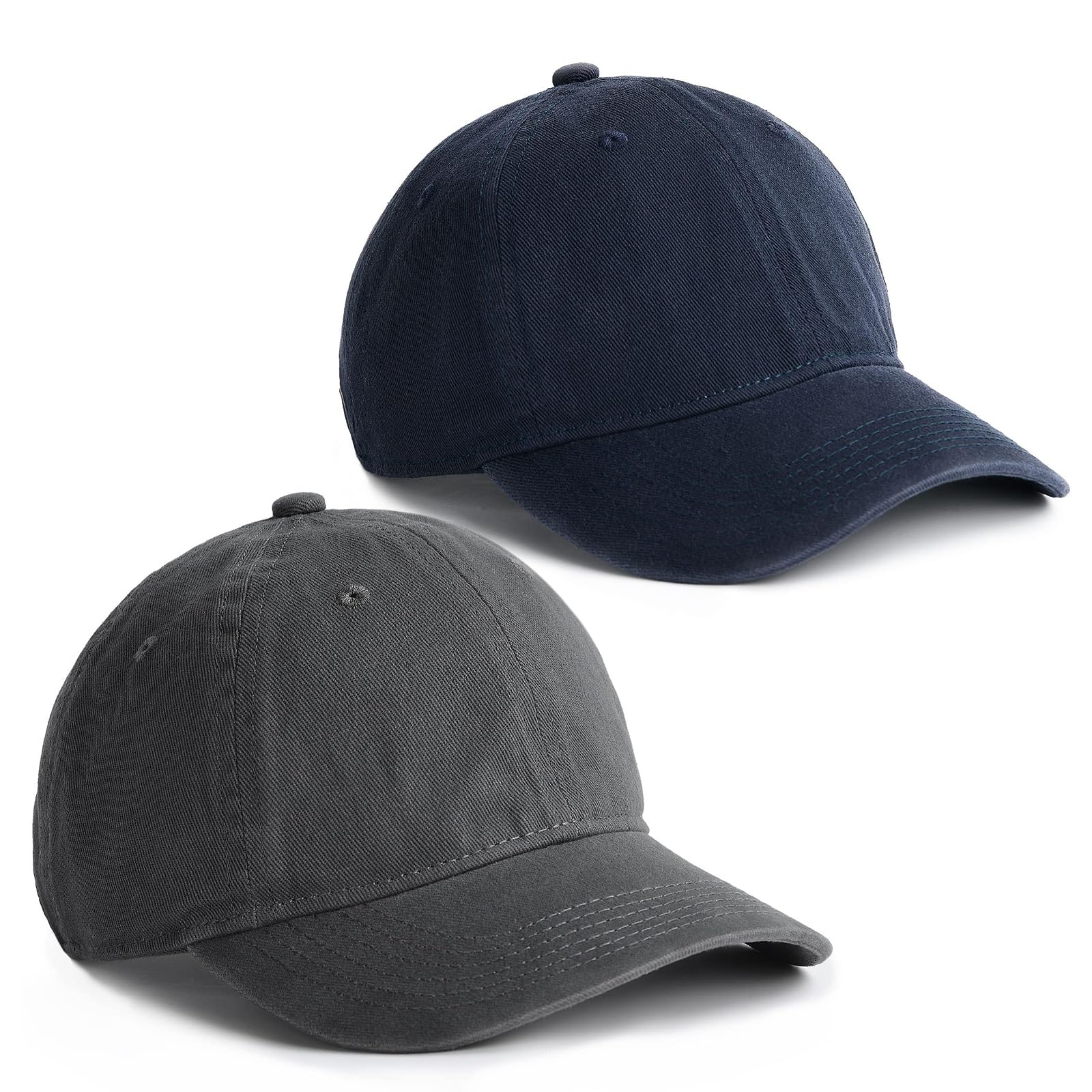 FURTALK Adjustable Washed Cotton Baseball Cap for Toddler Boys & Girls - Soft Ponytail Hat for Outdoor Play, Sports, and Sun Protection
