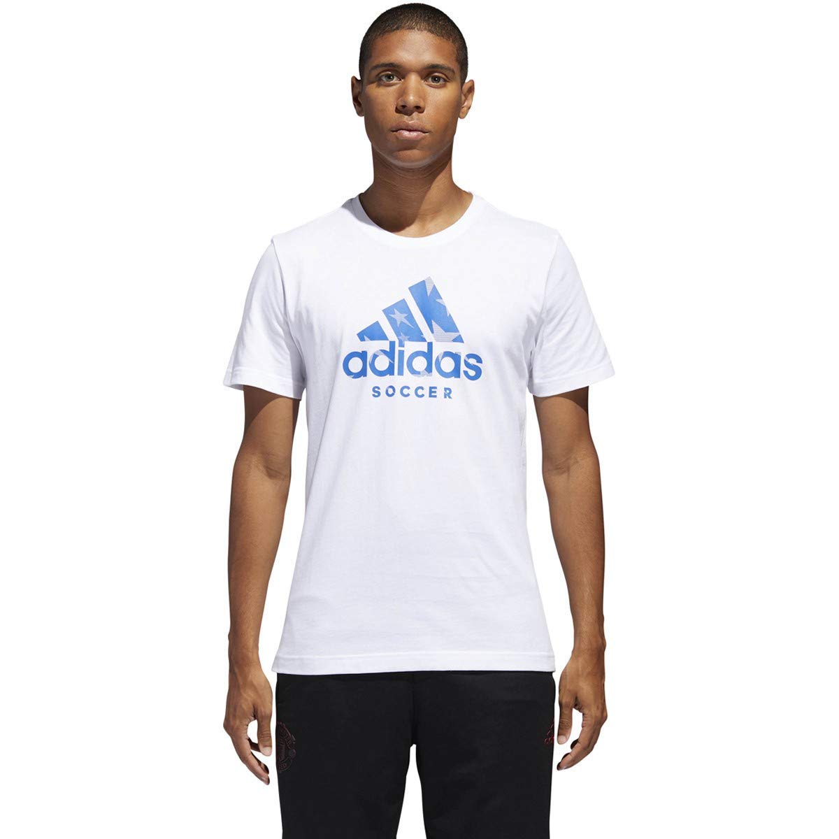 adidas Men's Soccer Badge of Sport Tee - Performance Training Shirt for Soccer Players & Fans - Perfect for Practice, Games & Casual Wear