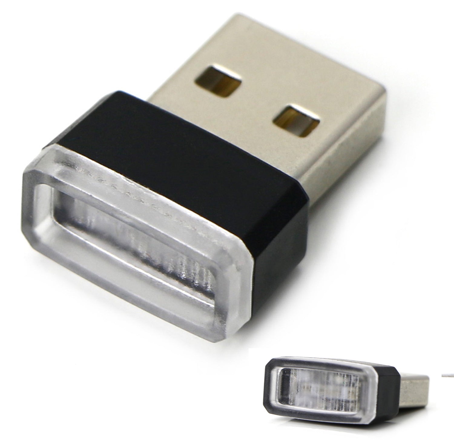 Xenon White USB Plug-In Miniature LED Car Interior Ambient Lighting Kit - Enhance Your Vehicle's Atmosphere for Night Driving & Custom Styling