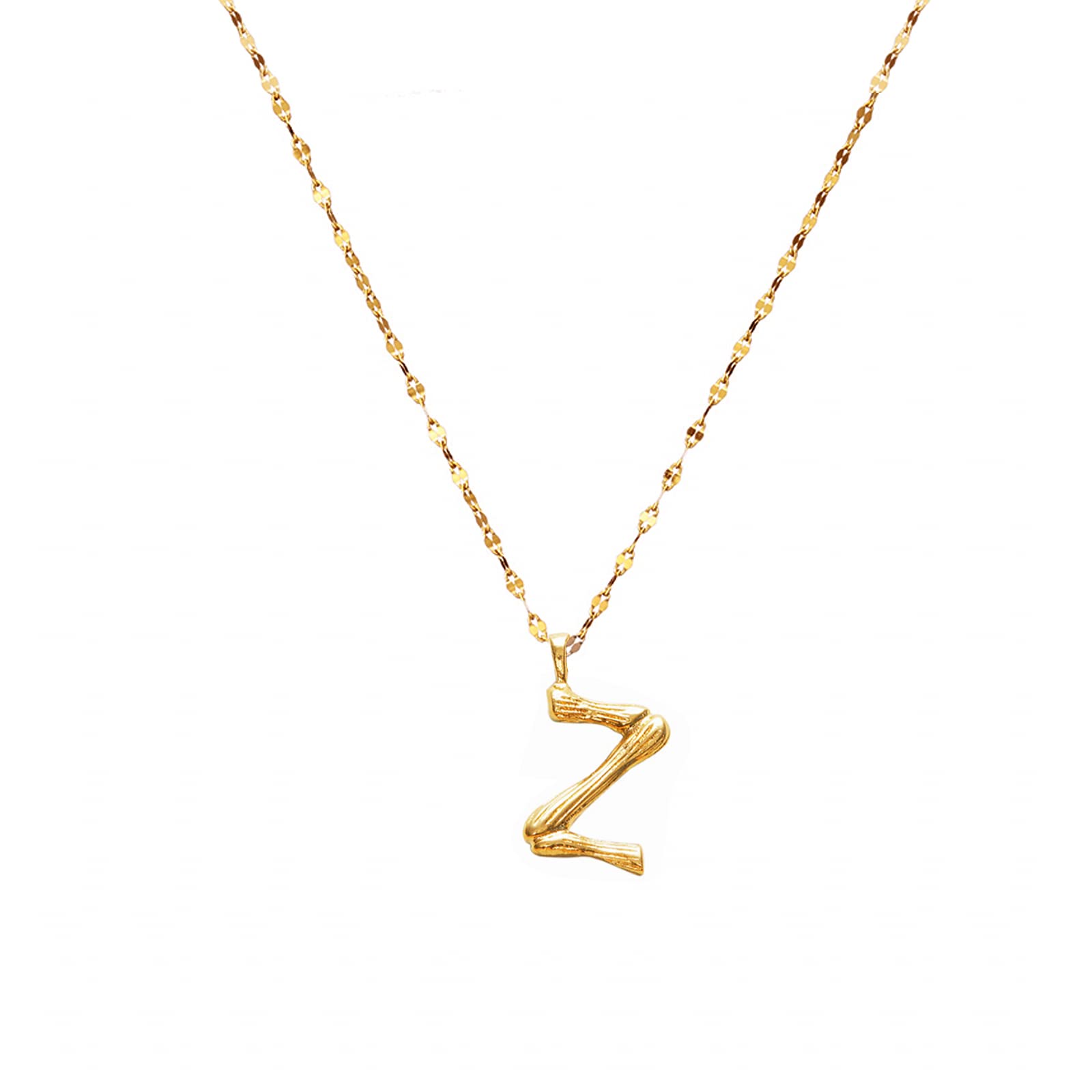 14K Gold Plated Cubic Zirconia Initial Necklace - Letter D Charm Pendant for Women & Girls | Stainless Steel Personalized Jewelry Gift for Birthday, Anniversary & Everyday Wear