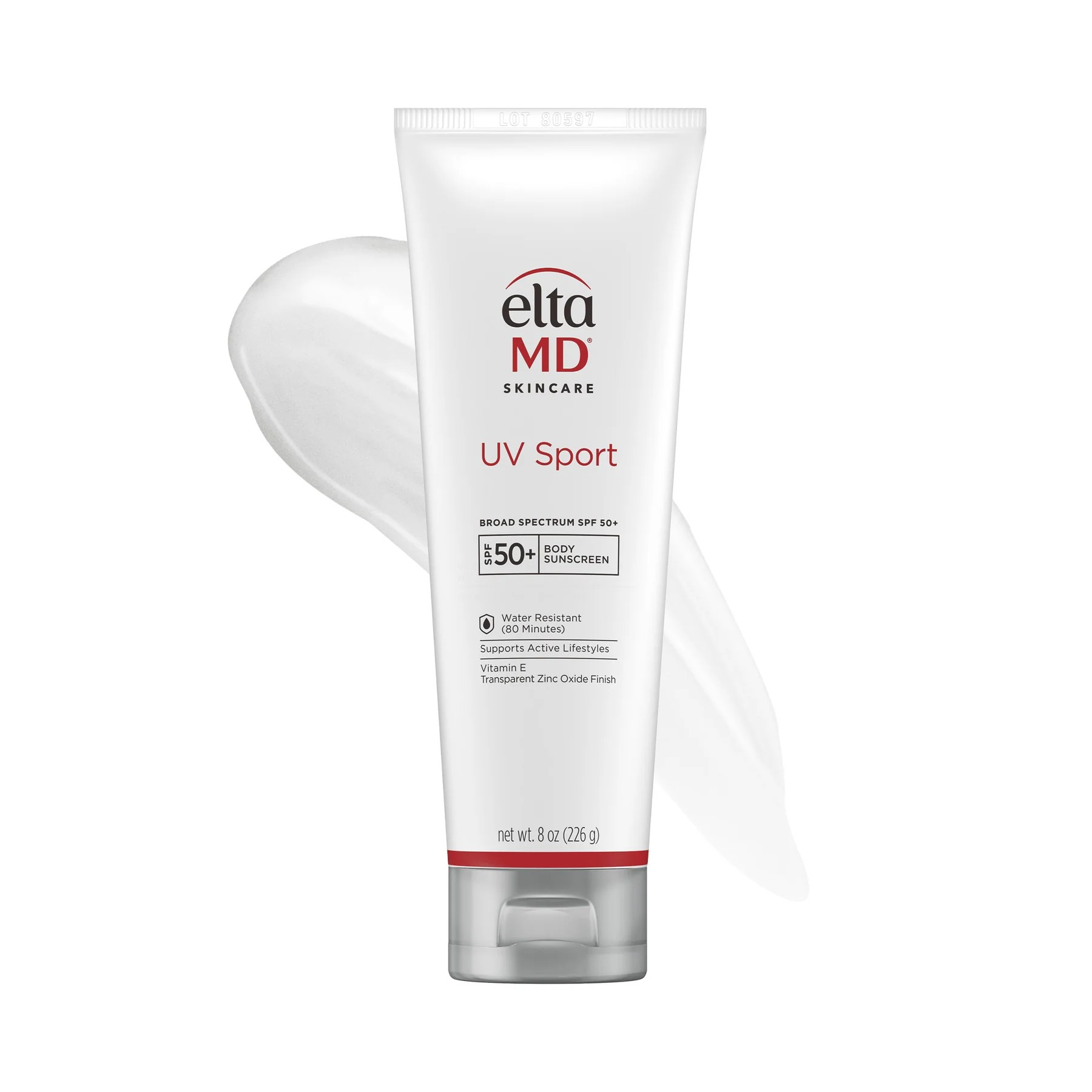EltaMD UV Sport Broad Spectrum SPF 50 Sunscreen Lotion - Water-Resistant, Sweat-Proof for Active Outdoor Sports & Beach Activities
