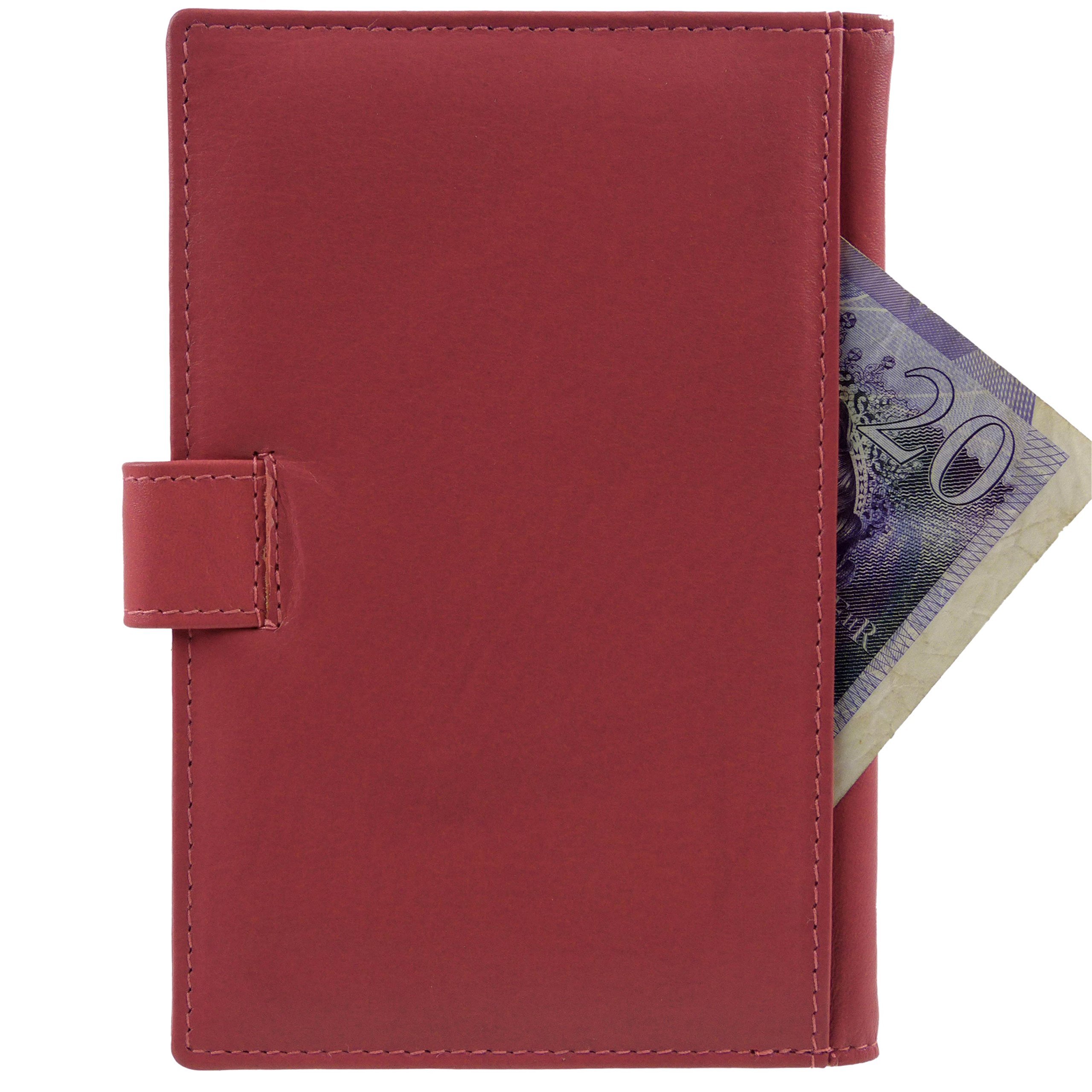 Premium Women's Leather Passport Holder - RFID Blocking Travel Document Organizer Wallet for Passports, Tickets & Cards | Perfect for International Travel & Business Trips