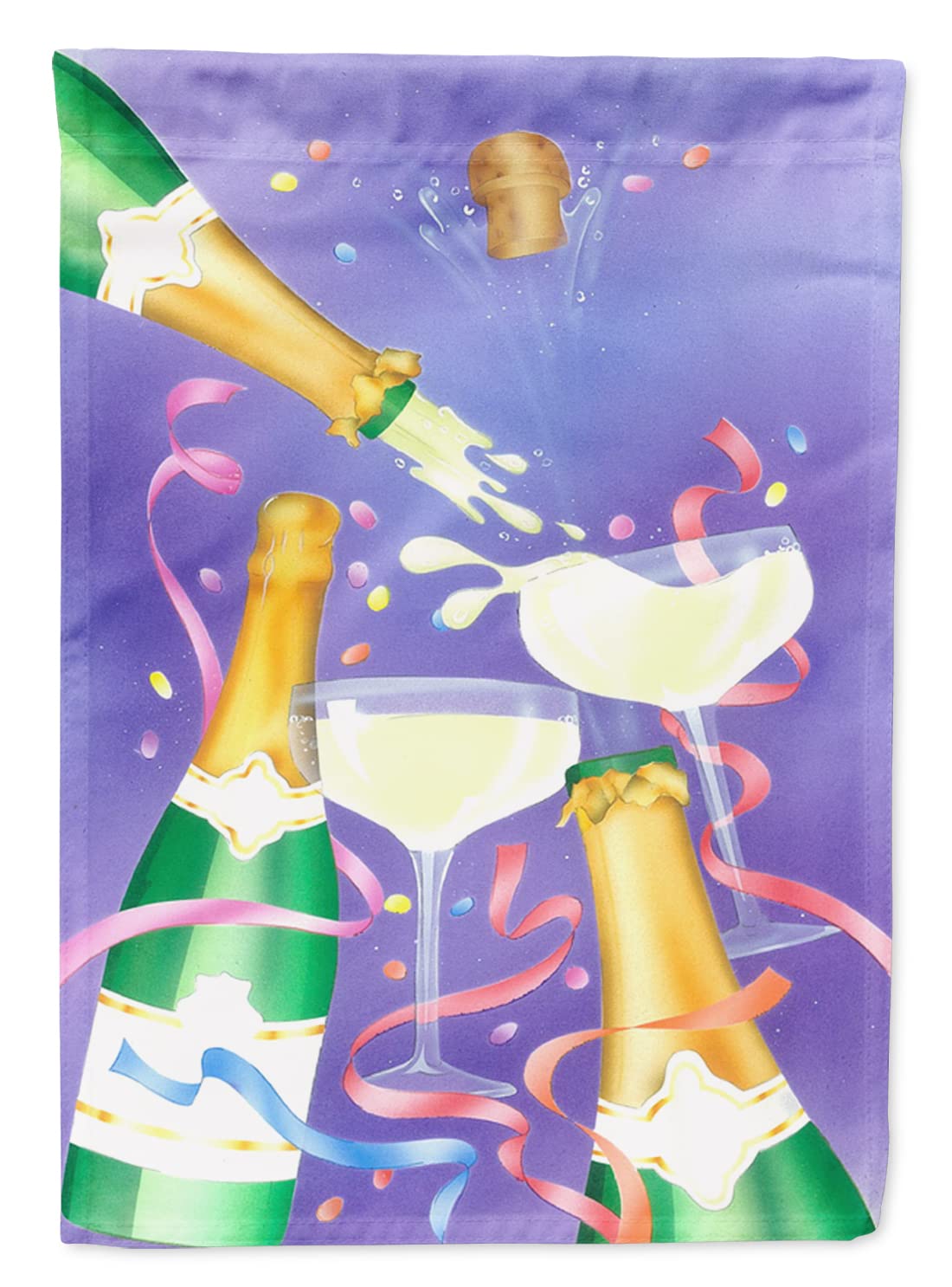 Celebrate New Years Toast House Flag - Large Outdoor Porch Banner with Sleeve for Pole, Polyester Decorative Yard Art for Wall Hanging - Perfect for New Year's Eve Parties & Front Porch Decorations