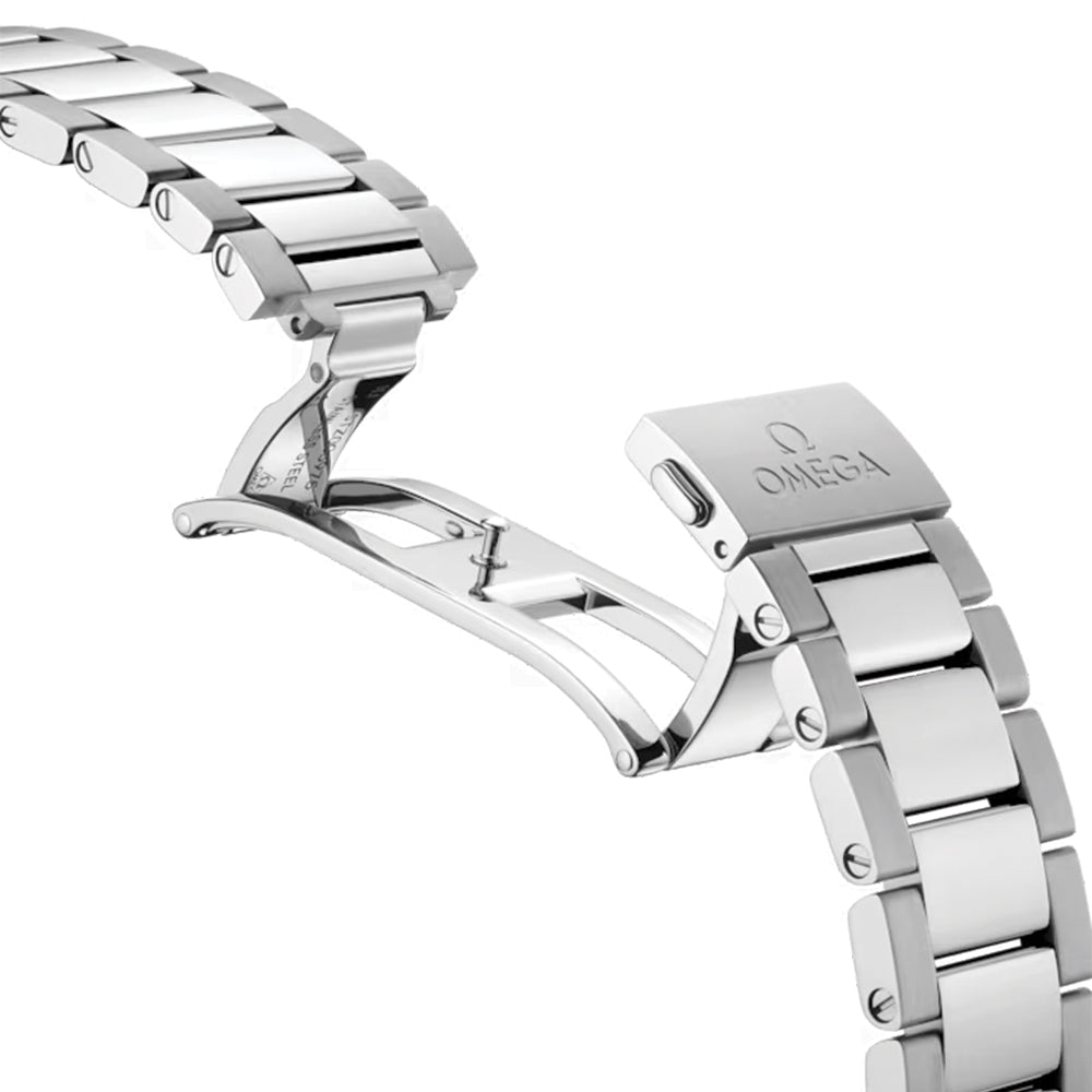 Omega Seamaster Aqua Terra 150M Co-Axial Master Chronometer 38mm Watch - Mother of Pearl Dial with Diamond Markers & Stainless Steel Bracelet - Luxury Dress Watch for Women, Perfect for Business Meetings & Special Occasions
