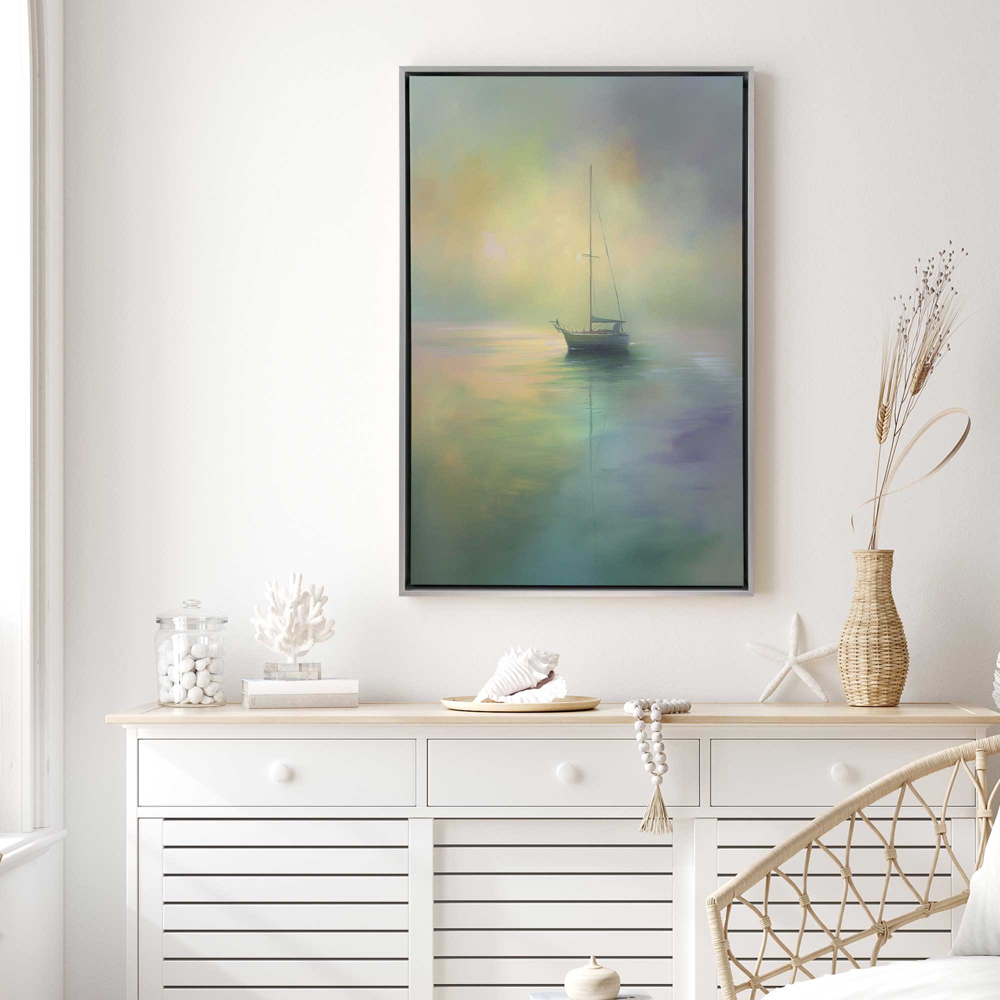 Guiding Light v1 Canvas Wall Art Print - Modern Home Decor for Living Room, Bedroom & Office
