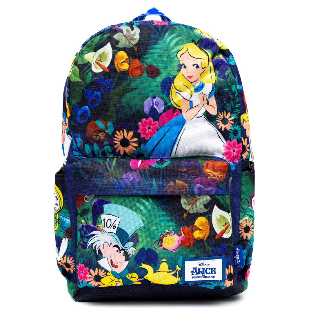 Alice in Wonderland 17 Inch Backpack for School, Travel & Cosplay | Themed Book Character Laptop Bag for Women & Teens