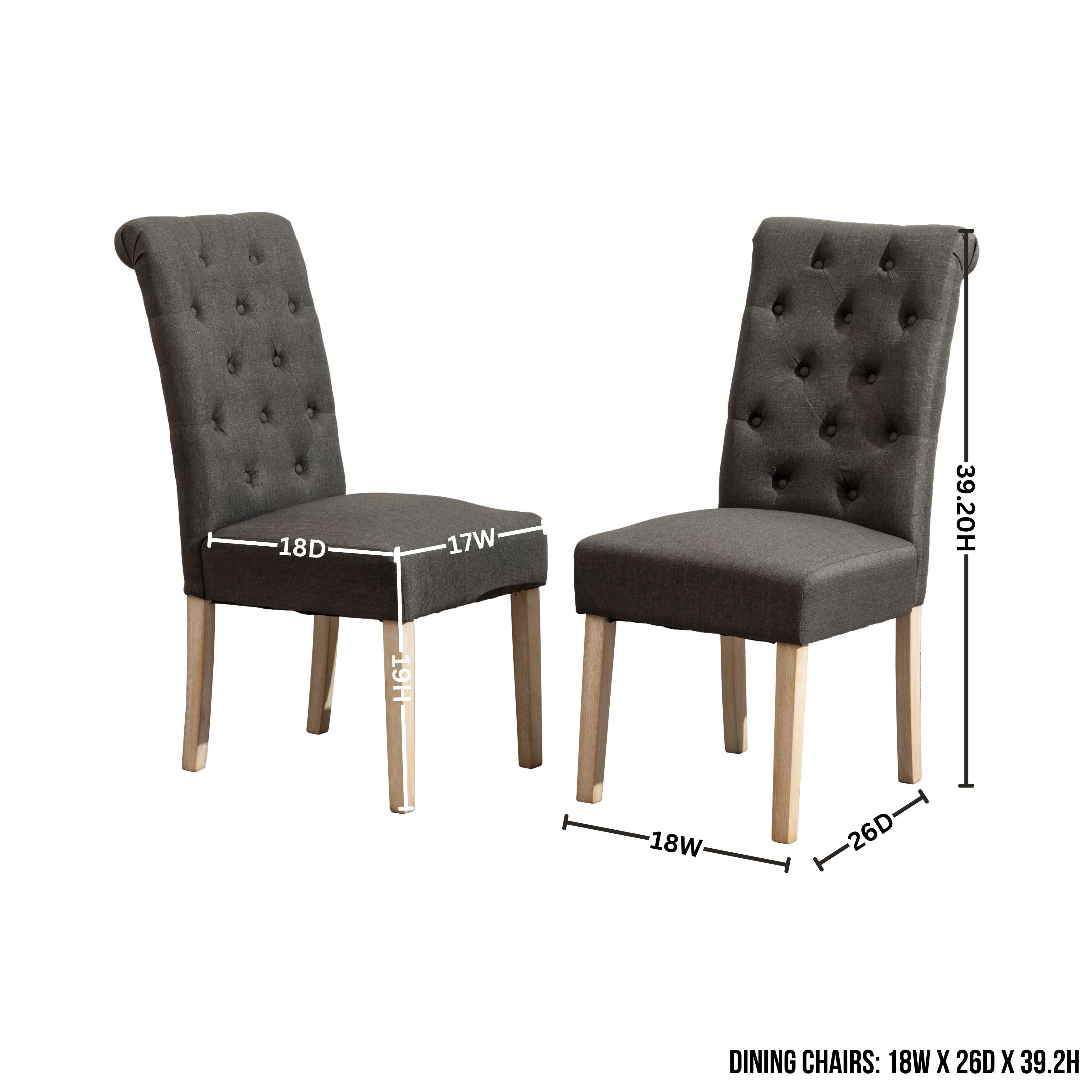 Roundhill Furniture Banff 5-Piece Dining Set - 42