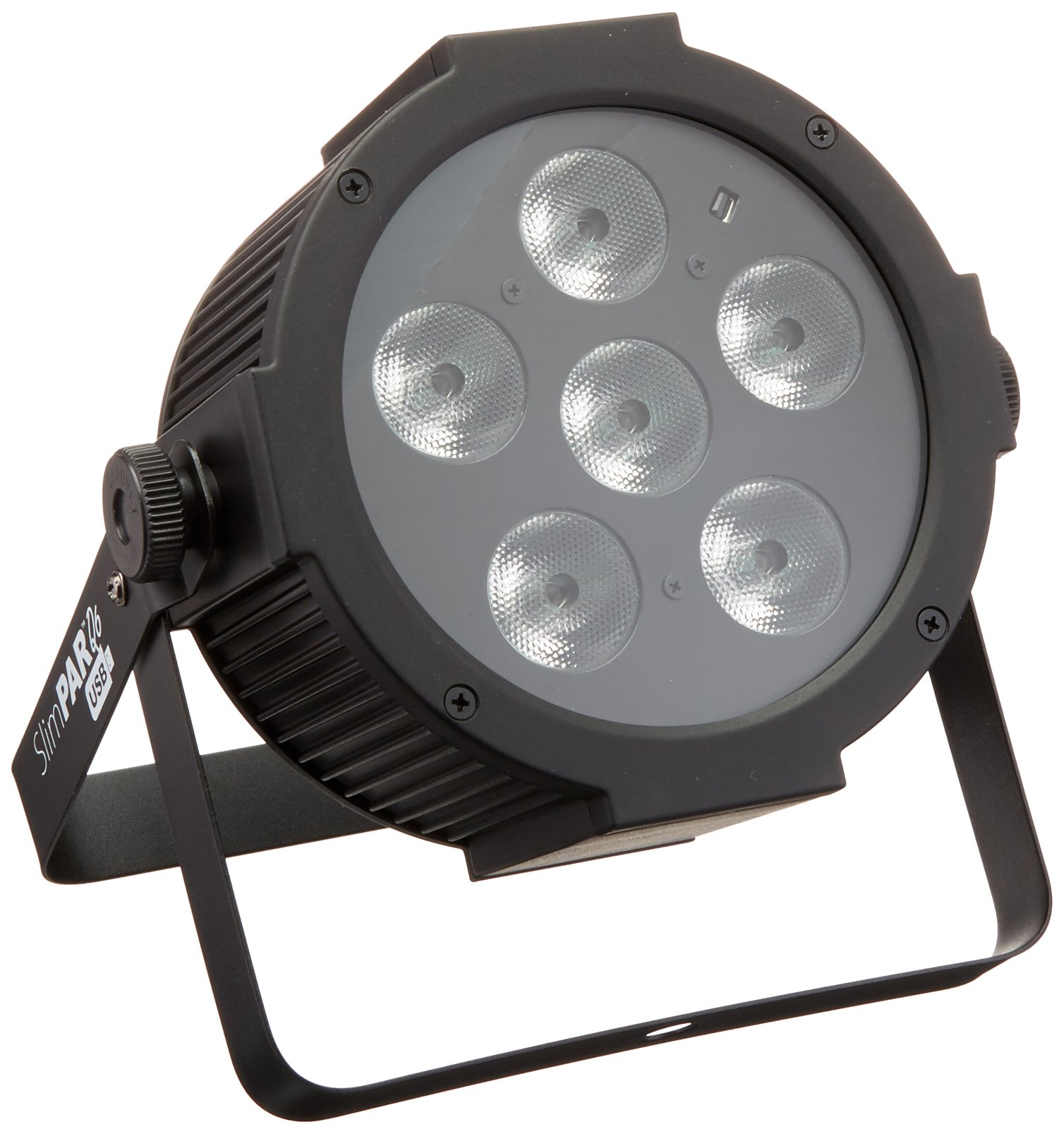 CHAUVET DJ SLIMPARQ6USB LED Lighting - USB-Powered RGB Par Can for DJs, Stage & Event Lighting - Perfect for Clubs, Weddings & Live Performances