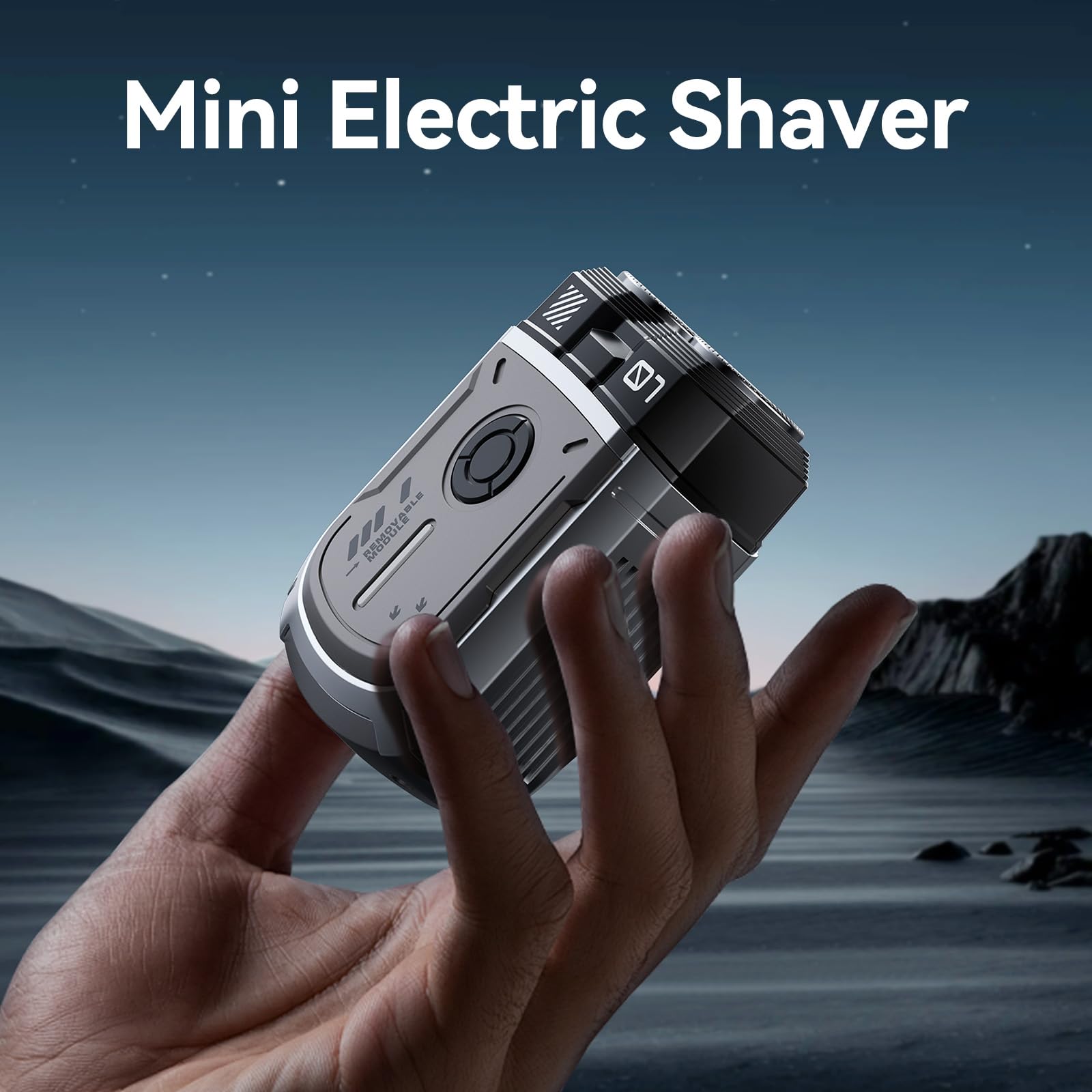 Best Electric Shavers for Men - USB Rechargeable Travel Razor with Double-Ring Magnetic Cutter | IPX7 Waterproof & Cordless Design | Perfect for Home, Office & Travel Grooming