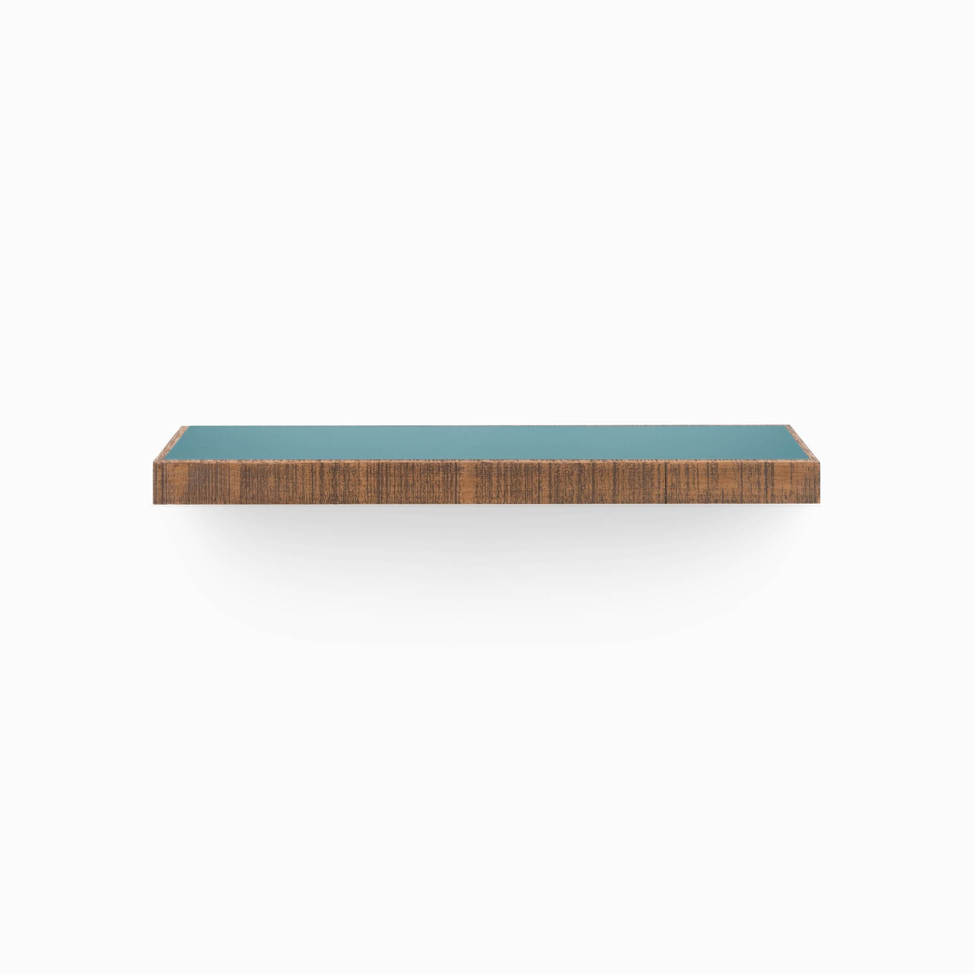 Aksel Inlay Nutmeg Rustic Floating Shelf - Handmade Wood Wall Shelf for Living Room, Kitchen, Bathroom Decor | Perfect for Displaying Books, Plants & Home Decor