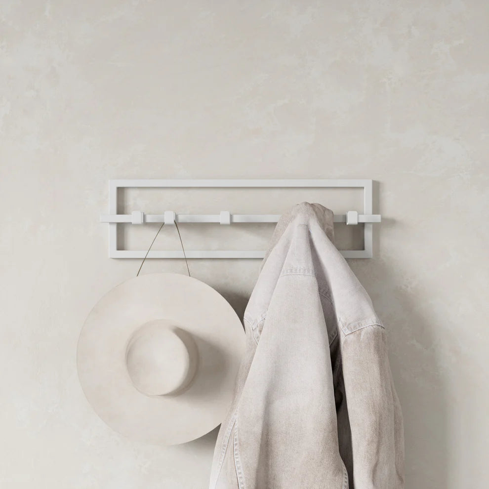 5 Pack Heavy Duty Wall Hooks for Hanging Coats, Hats & Keys - Rustproof Metal Hooks for Home, Office & Garage Organization