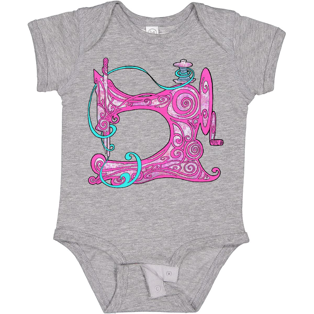 A Stitch in Time: The Vintage Sewing Machine Baby Bodysuit