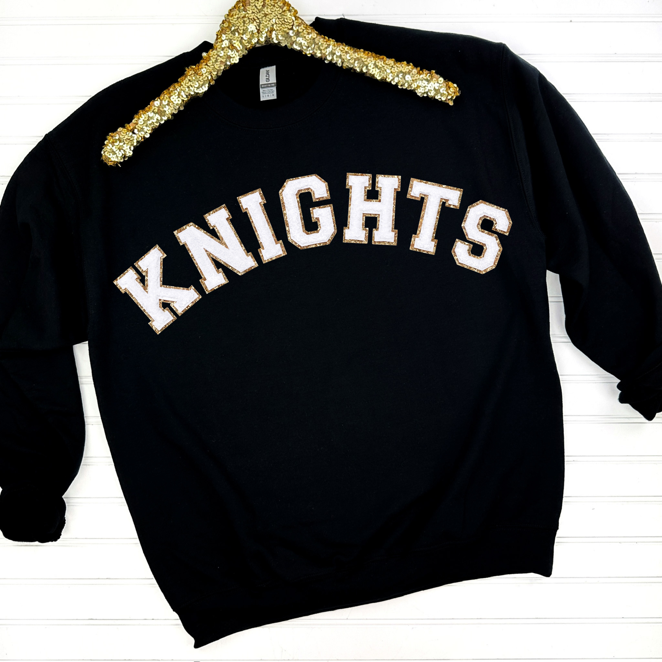 Game Day Patch Sweatshirt - Vintage Style Embroidered Hoodie for Sports Fans | Perfect for Football Tailgates, Basketball Games & Casual Wear