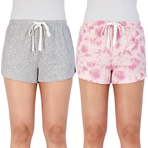 Heather Grey / Tie-dye Pink