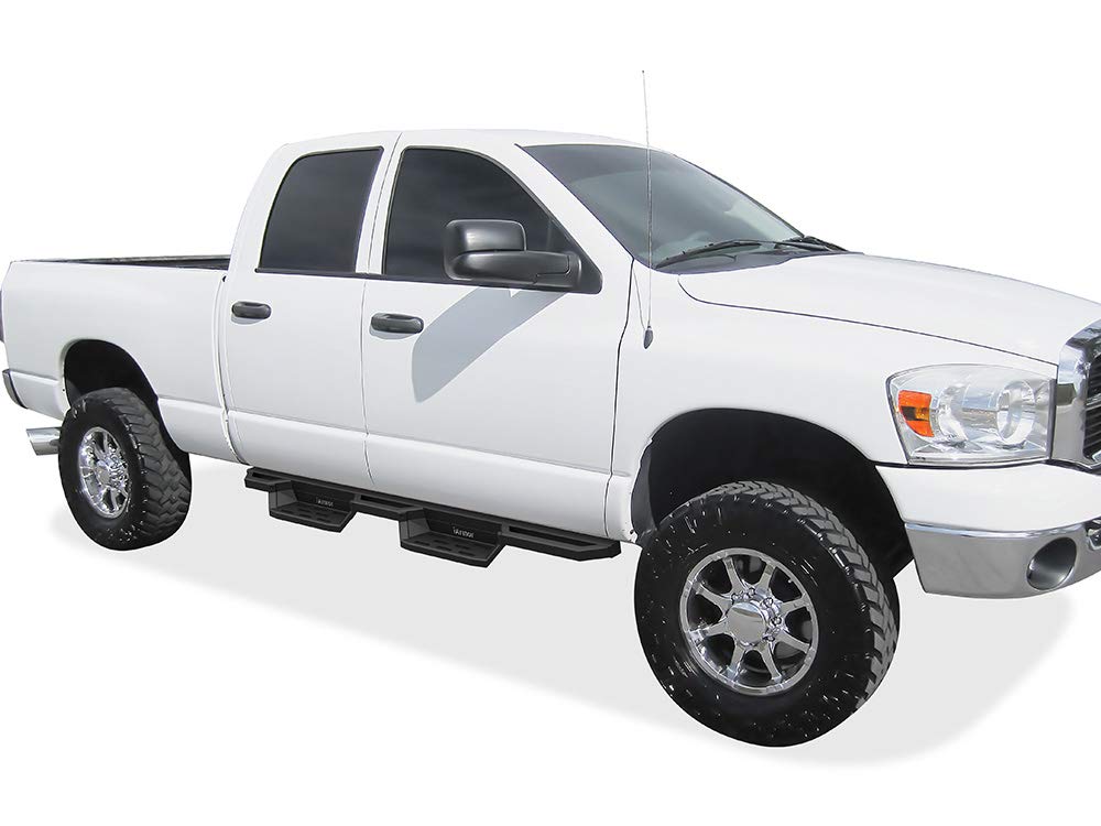 APS Stainless Steel Running Boards for Dodge Ram 1500 2002-2008 & 2500/3500 2003-2009 - Heavy Duty Cab Steps for Quad Cab Trucks (Excludes Daytona Rumble Bee & SRT-10) - Perfect for Off-Roading, Work Trucks & Daily Commutes