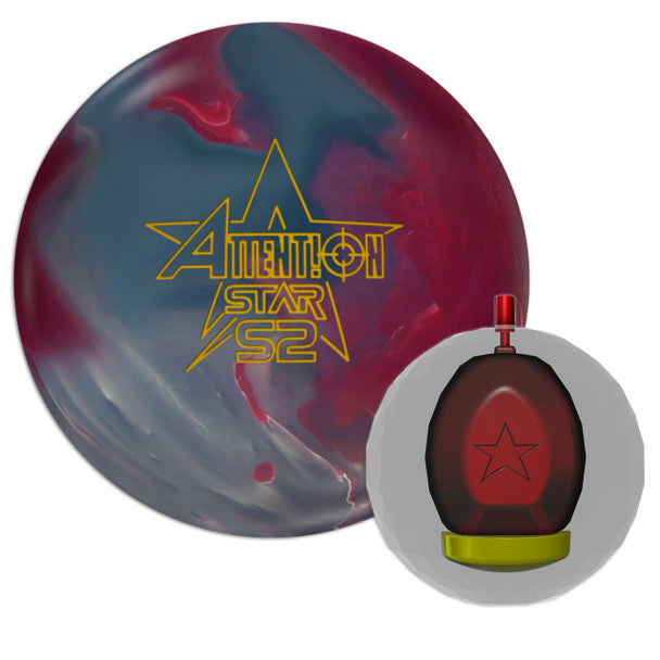 Roto Grip Attention Star S2 Bowling Ball - High Performance Reactive Resin for Hook & Strikes | Perfect for League Play & Tournament Bowlers