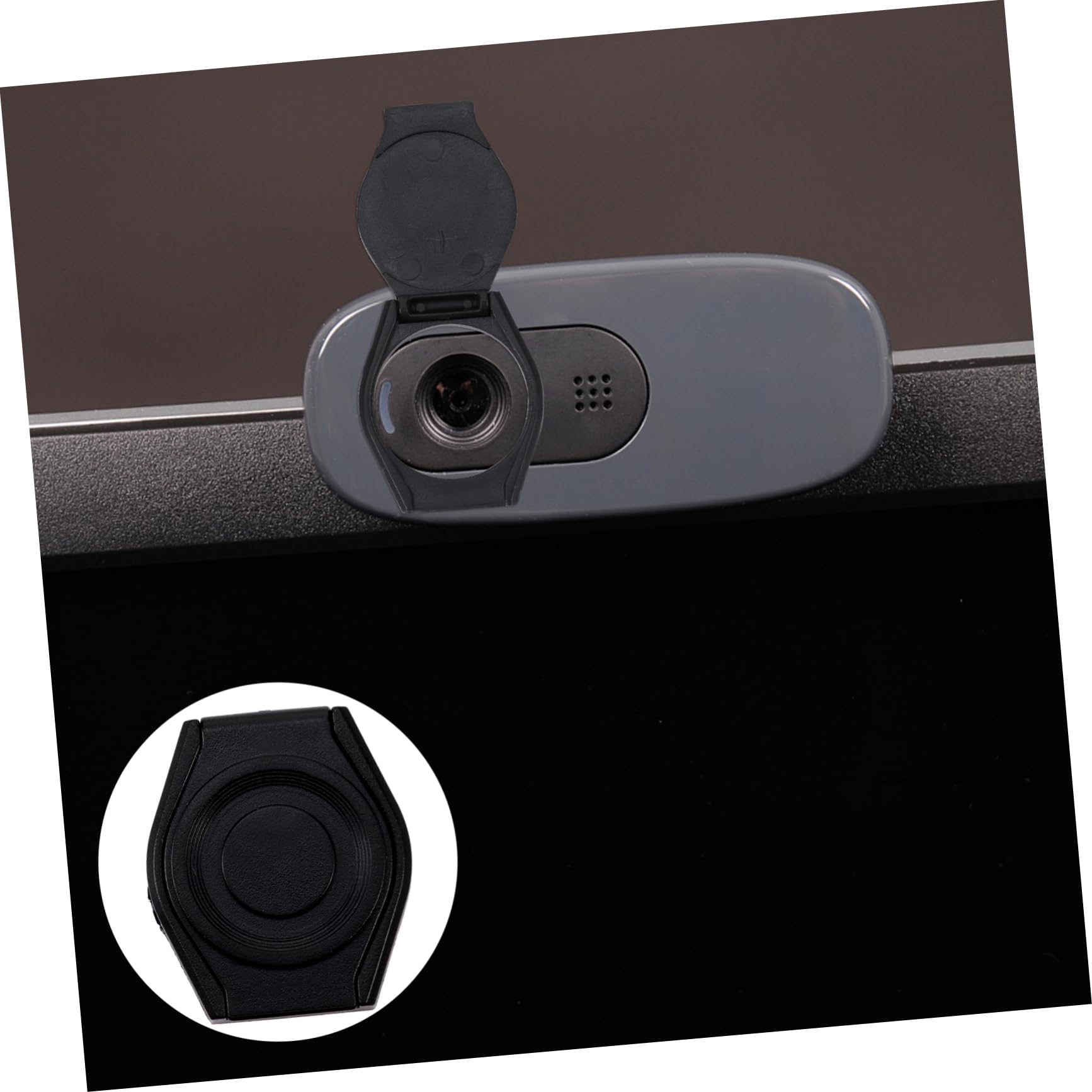 10pcs Webcam Cover Shutter - Privacy Protection for Laptop & Desktop Cameras - Anti-Spy Lens Cover for Zoom Meetings & Online Classes (Black)