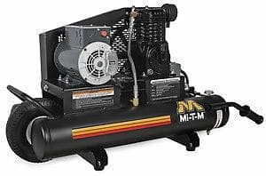 8 Gallon Single Stage Electric Air Compressor - AM1 PE02 08M - Powerful & Quiet for Home Garage, DIY Projects, and Workshop Use