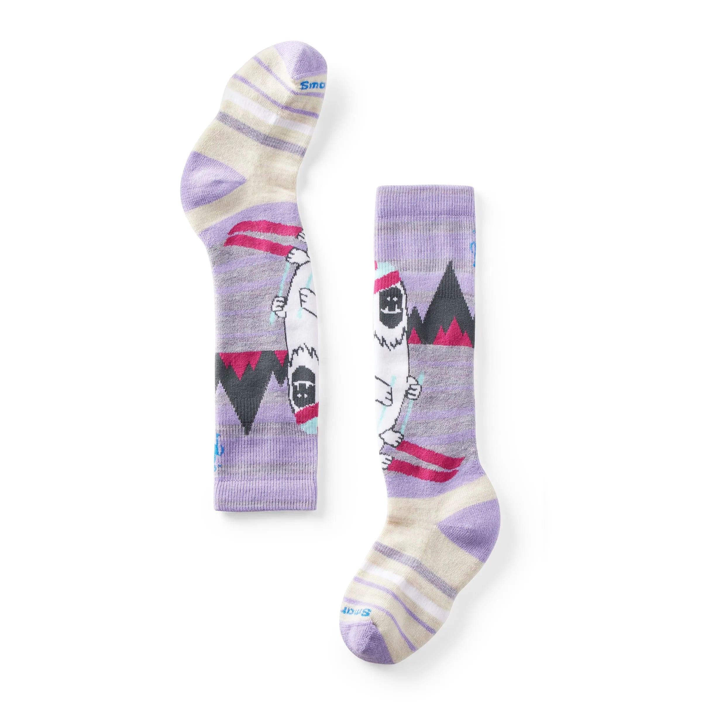 Smartwool Junior Winter Sports Full Cushion Yeti Pattern Over-The-Calf Socks for Kids 2025 - Warm & Comfortable Hiking, Skiing & Snowboarding Socks for Cold Weather Adventures