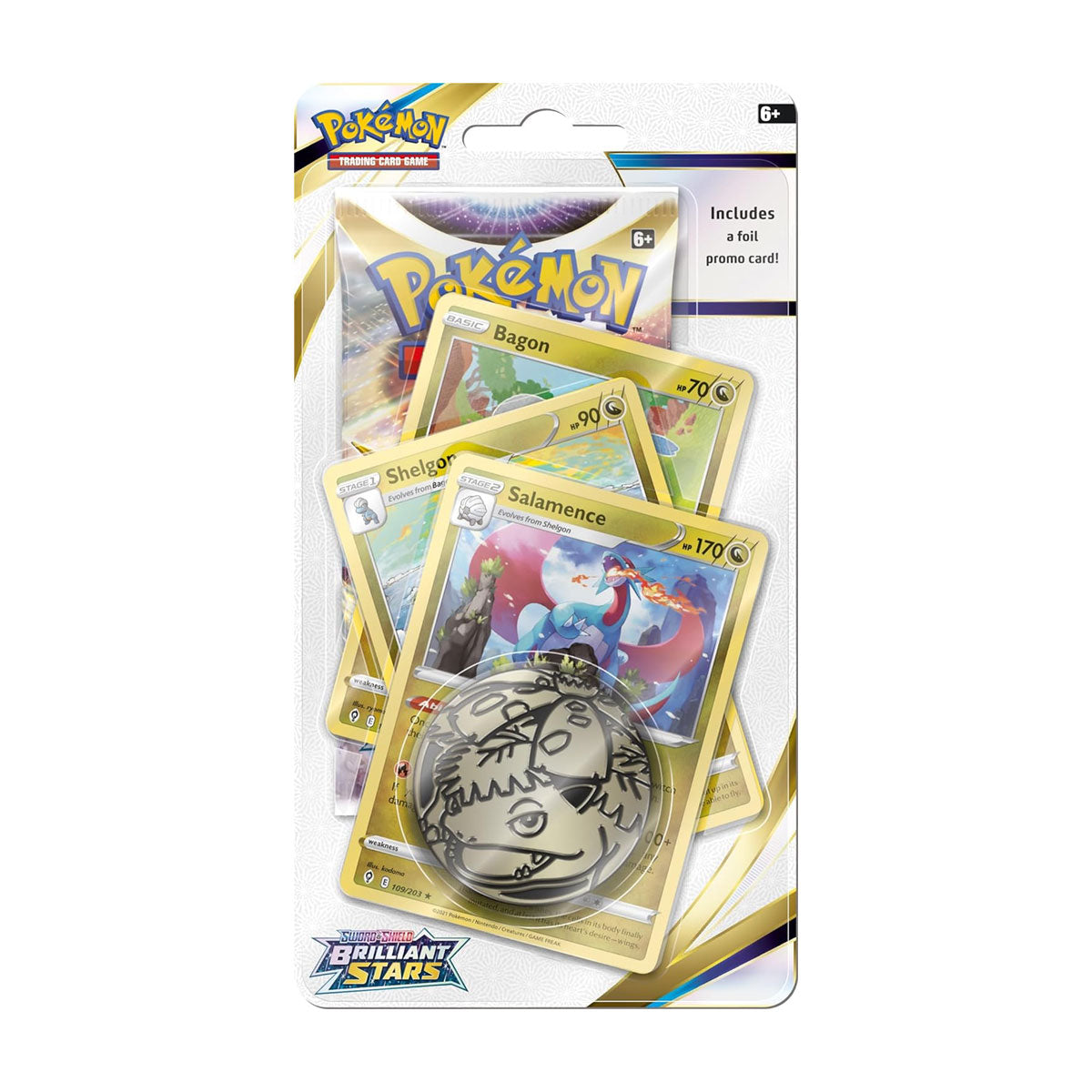 Pokemon Brilliant Stars Checklane Blister Pack - Random Art Card Collection for Trading & Battles | Perfect for Pokemon TCG Players & Collectors