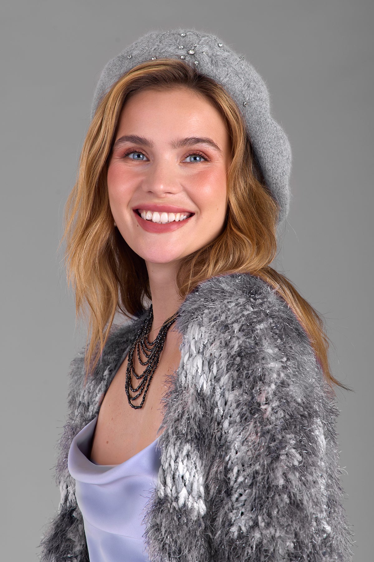 Hand Knit Eyelash Cardigan for Women - Soft & Cozy Sweater for Fall & Winter - Perfect for Casual Outfits, Date Nights & Home Relaxation