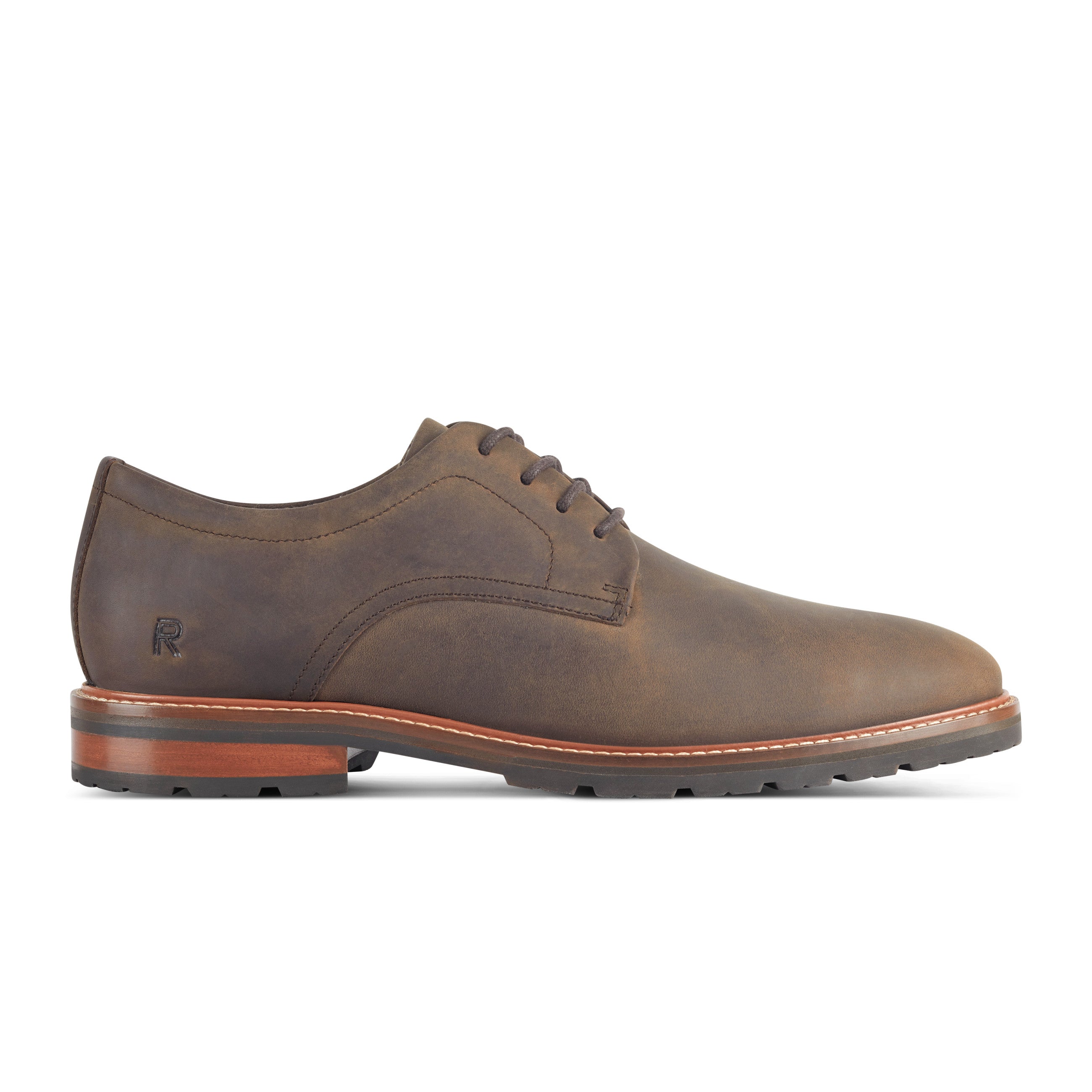 Men's Cedric Dress Shoes - Lace Up Almond Toe Oxfords for Formal Wear & Business Attire | Comfortable Leather Dress Shoes for Weddings, Office & Special Occasions