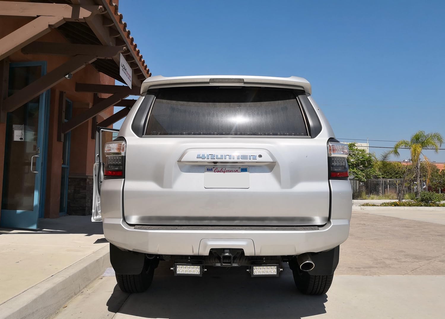 iJDMTOY Rear Bumper Mount LED Reverse Light Bars - 36W High Power LED Work Lights for 2014-2022 Toyota 4Runner - Includes (2) LED Light Bars, Mounting Brackets & Wiring Kit - Perfect for Off-Roading, Camping & Nighttime Backing Safety