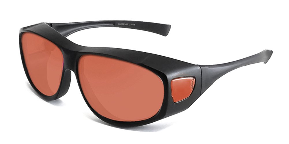 Calabria 7664 Night Driving Fitover Sunglasses for Men & Women - UV Protection, Durable Over-Prescription Glasses - Perfect for Night Driving, Outdoor Activities & Everyday Wear