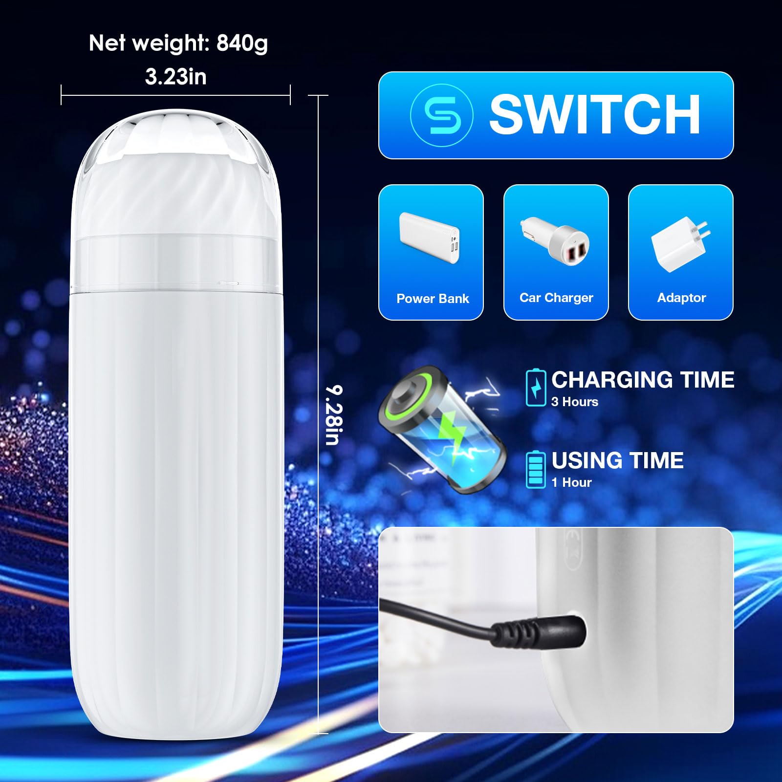 Upgraded Automatic Sucking & Vibrating Male Masturbator - Hands-Free Adult Sex Toy for Men, Powerful Penis Pump & Blowjob Simulator, Discreet Pocket Pussy Stroker | Perfect for Solo Play, Travel & Discreet Pleasure