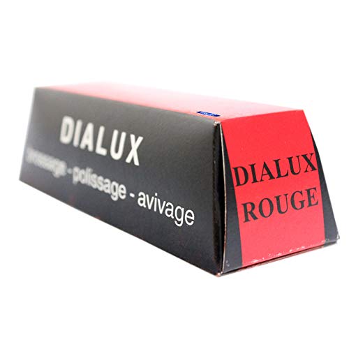 Premium Red Dialux Jewelers Polishing Compound Rouge Bar - Professional Metal Polishing Wax for Jewelry, Silver, Gold & Watch Repair - Ideal for Bench Jewelers & DIY Metal Polishing Projects