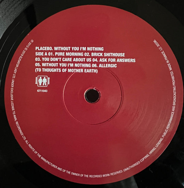 Placebo - Without You I'm Nothing (Vinyl LP, Album, Reissue, Remastered, Gatefold) - Mint Condition - Perfect for Record Collectors & Alternative Rock Fans