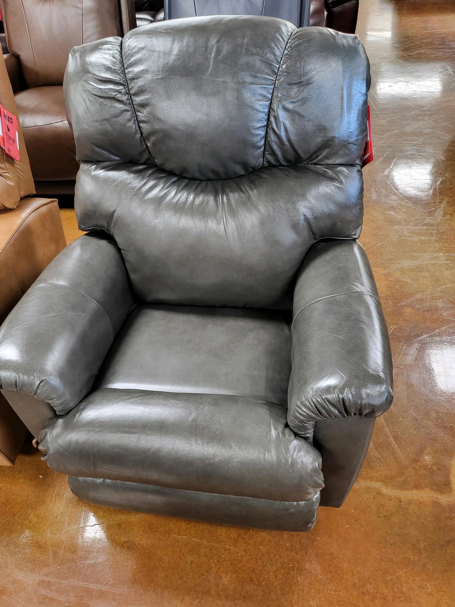 Lancer Swivel Recliner 515 10 LB1591 58 - Modern Leather Reclining Chair with 360° Swivel Base for Living Room, Home Theater & Office Comfort