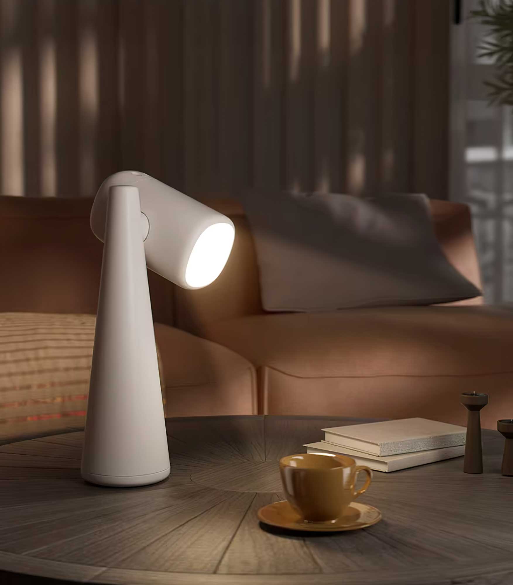 Lumenova Modern LED Table Lamp - Adjustable Brightness, USB Charging Port, Touch Control - Perfect for Bedroom, Living Room, Office & Study Desk Lighting