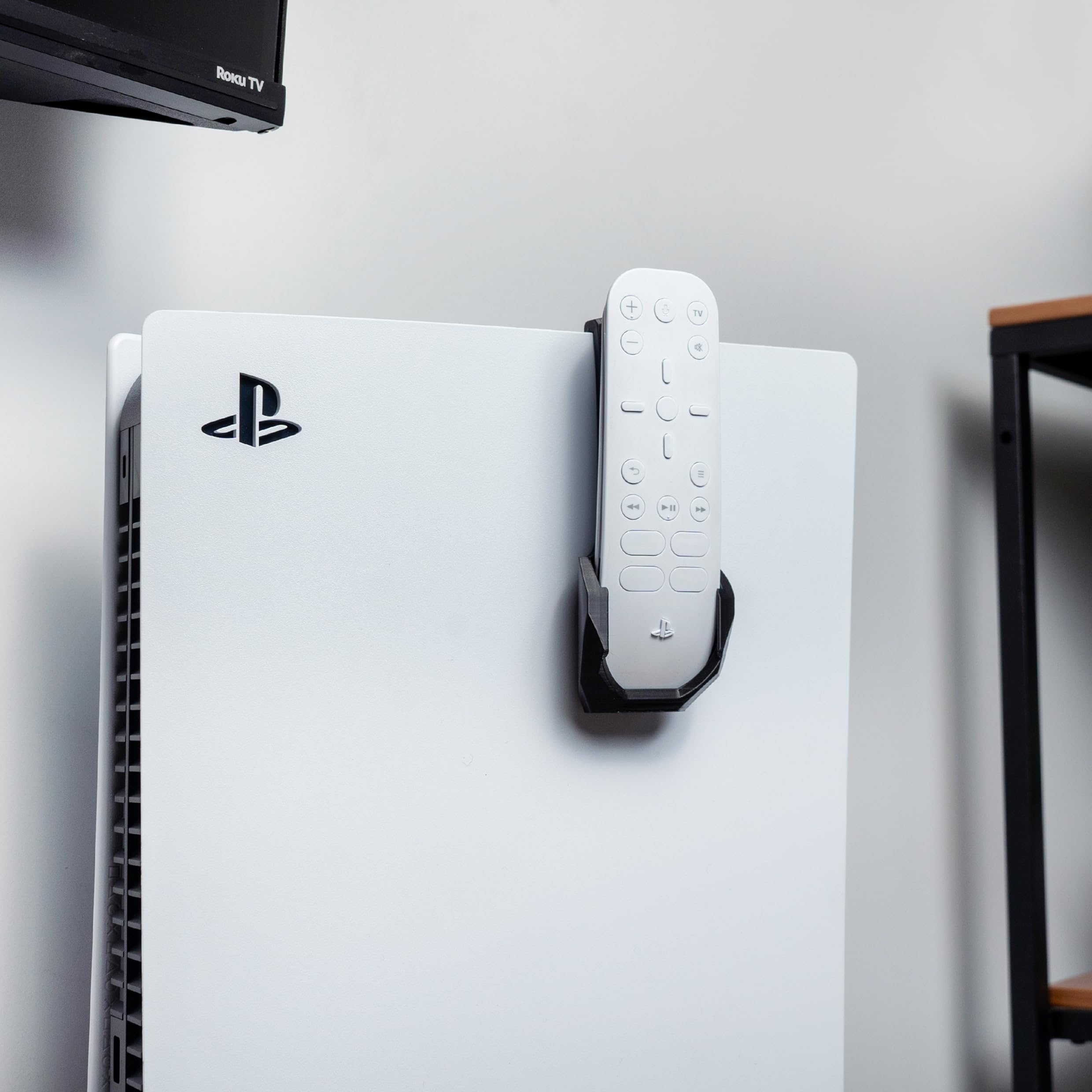 PS5 Media Remote Hook - Black Replacement Hook for Sony PlayStation 5 Media Remote Controller - Perfect for Hanging Remote on Wall, TV Stand or Nightstand