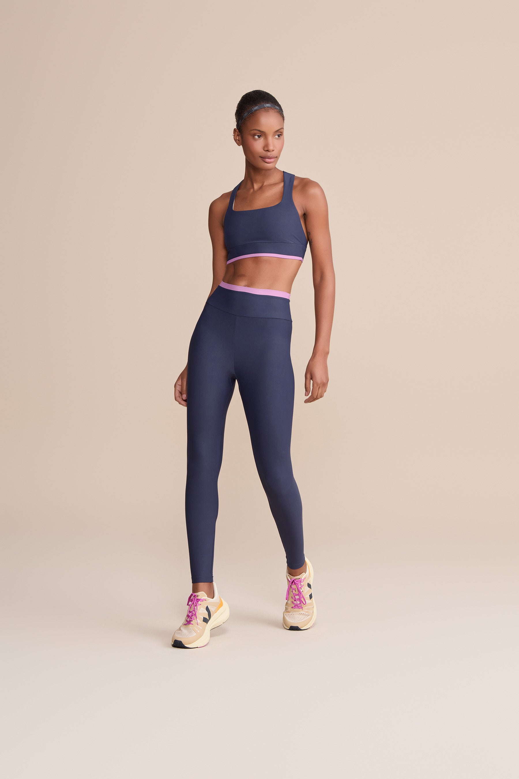 High-Performance Neo Contrast Racerback Sports Bra for Women - Breathable Workout Top for Running, Yoga & Gym - Plus Size Activewear Support