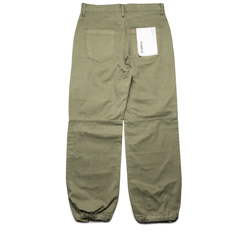 Purple Brand Men's Woven Cargo Pants with 7 Pockets - Green | Outdoor Hiking, Workwear & Casual Streetwear Fashion